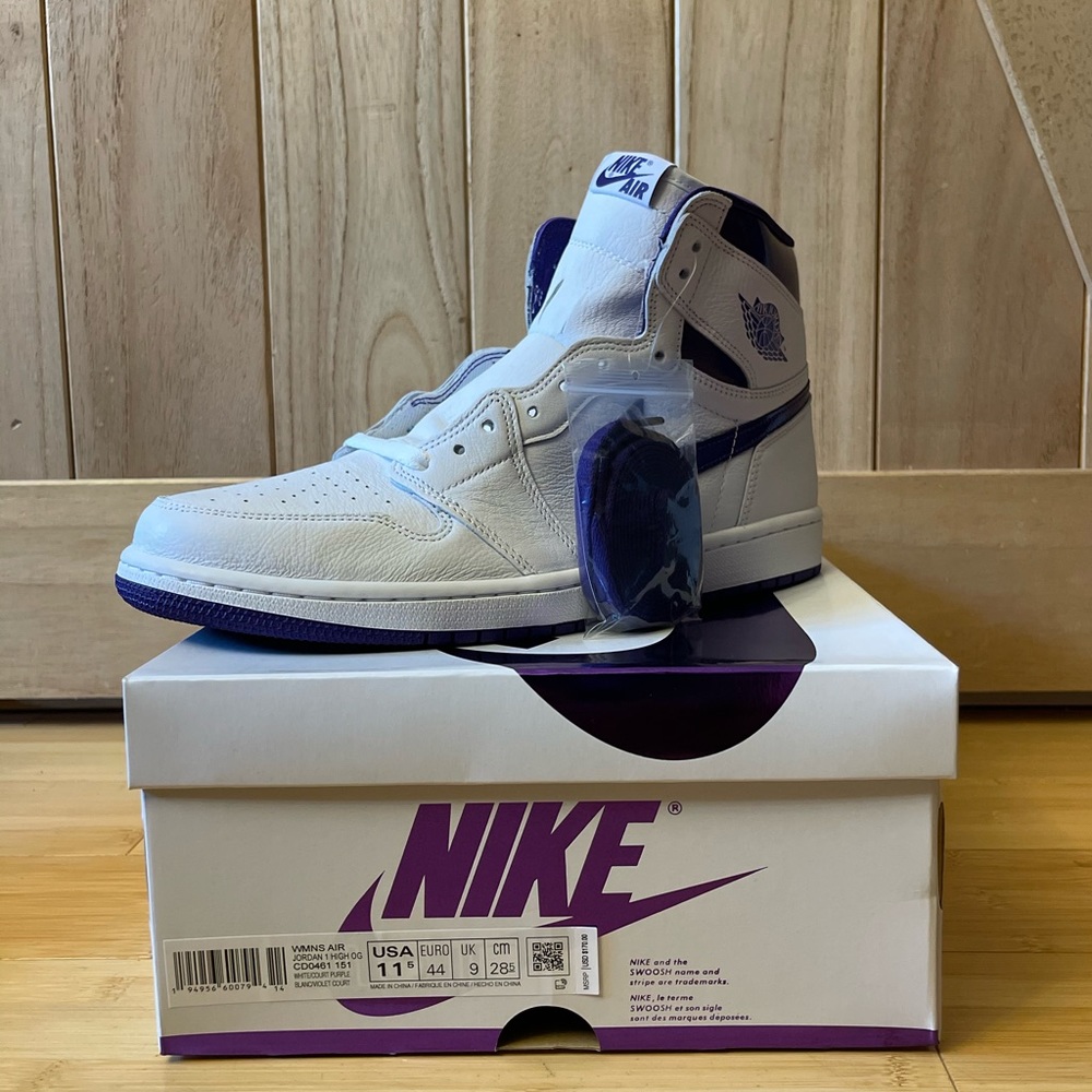Jordan 1 Court Purple